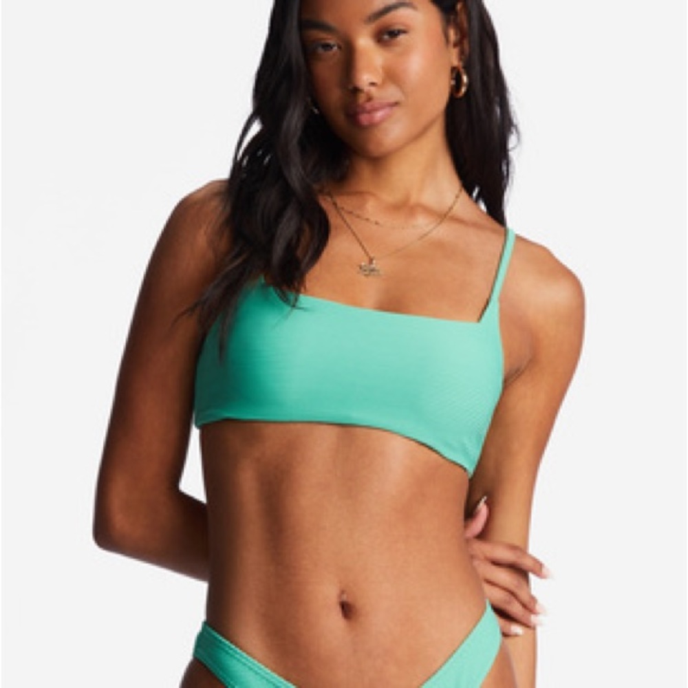 Billabong Tanlines Zoe Crop Bikini Top in Sweetgrass